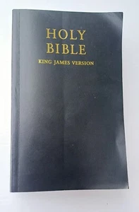 Used Holy Bible King James Version Very Good Black leatherette paperback cover - Bild 1 von 20