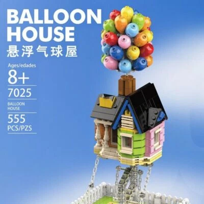 Building Blocks Sets MOC Creator Flying Balloon House Model Bricks DIY Toys Kids - Image 1 of 4