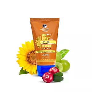 Ayouthveda Sun Turn+ Creme LSF 50 PA++++ mit Hyaluronsäure, GrapeS 60 GM - Bild 1 von 8