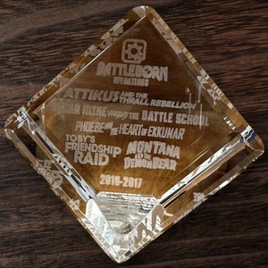 Battleborn Crystal Trophy Award Plaque 2016–2017 Gearbox Promo Collectible(Read) - Picture 1 of 7