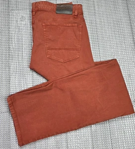 ORVIS 1856 Pants 5 Five Pocket Stretch Twill Mens Size 36x34 Rust Workwear - Picture 1 of 16