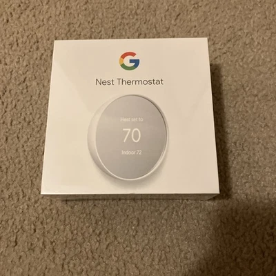 Google Nest Smart Thermostat, Snow - GA01334-US - Image 1 of 3