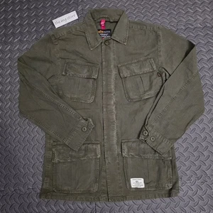Alpha Industries Jungle Fatigue Shirt Jacket Dark Green Men's Sz Small NWT - Picture 1 of 10
