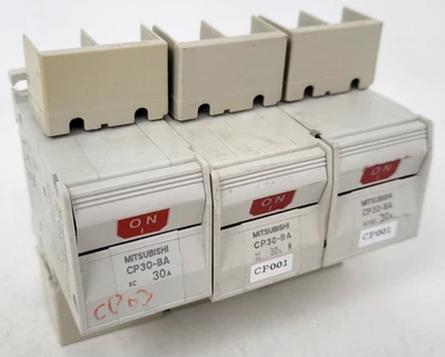 (Lote de 3) CP30-BA Mitsubishi 30 Amp Protector de Circuito 2 Polos - Opción al día siguiente Foto 1 de 4