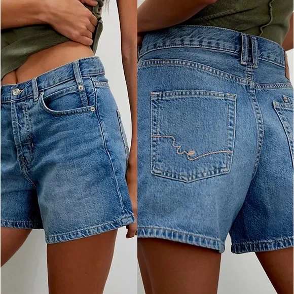 Pantalones cortos de mezclilla Free People We The Free Tippi talla 28 Foto 1 de 4