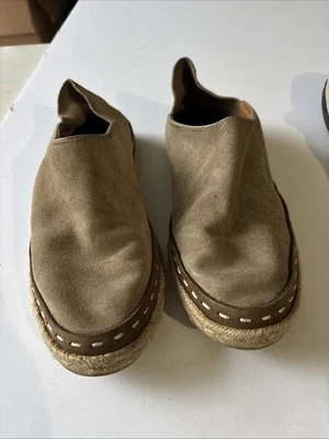 Mocassim plano Rag & Bone Canyon espadrille camurça tamanho 37 EUA 6,5 verde oliva - Imagem 1 de 4