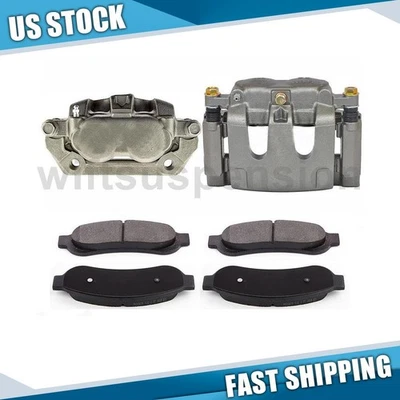 Rear Disc Brake Caliper Brake Pads fits 2005 2006 2007 Ford F-350 Super Duty - Image 1 of 4