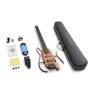 Donner HUSH-X Electric Guitar With Gig Bag Headphones Strap Tuner H-S Pickups // - Picture 1 of 15