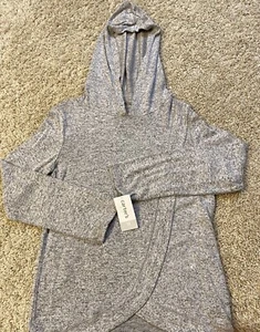CARTER'S Girls Heather Gray Hooded Lightweight Shirt 12 Big Kids NWT - Picture 1 of 5