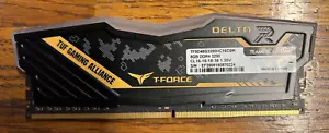 TeamGroup T-Force Delta RGB 8GB DDR4-3200 TF9D48G3200HC16CBK - Picture 1 of 4