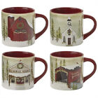 Vintage Hometown Mugs - Set of 4