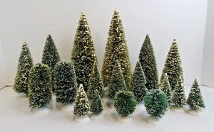 Department 56 Village Accessories Evergreen Trees Multiple Sizes (Lot of 18) - Picture 1 of 12