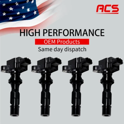 Bobina de encendido OEM mejorada 4 piezas para Mazda 3 6 CX7 MX-5 2006-2015 Miata l4 UF540 Foto 1 de 4