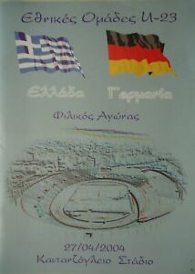 Programm 27.4.2004 U23 Griechenland Greece - Deutschland