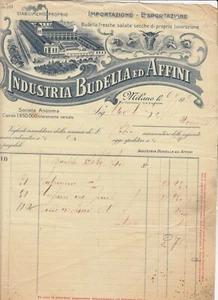 Fattura Milano Industria Budella ed Affini 1912 QX1394 - Foto 1 di 1