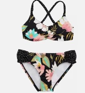 Billa Bong Girl's Two Piece Swimsuit Reversible Size 8 5494 - Picture 1 of 2
