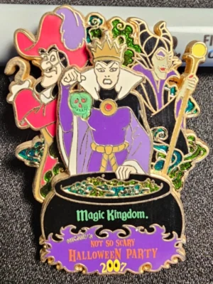 Prendedor de villanos de Disney 2007 Mickey’s Not So Scary Party LE2000 Maléfica 56719 Foto 1 de 2
