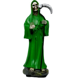 Santa Muerte 5" pulgadas | Verde/Verde | Parca | Estatua de la Santa Muerte - Imagen 1 de 1