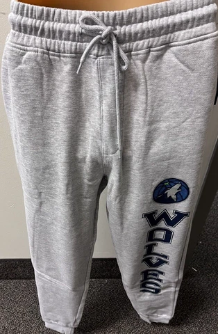 Minnesota Timberwolves NBA Ultra Game Fleece Jogger pants - Heather Gray, S. NWT Cover