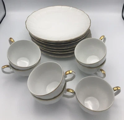 Laurel Regency China Hostess Snack Set Combo Total of 14 Pieces Set of 7 - Image 1 of 4