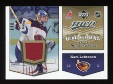 2007-08 Upper Deck MVP Kari Lehtonen & Niittymaki One on Dual Memorabilia