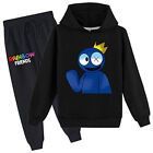 Rainbow Friends Kid Boys Girls Print Hooded Sweatshirt Sweatpants Sportswear Set
