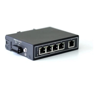 WIWAV WDH-5ET-DC 10/100Mbps Unmanaged 5-Port Industrial Ethernet 5 Port  - Image 1 of 4