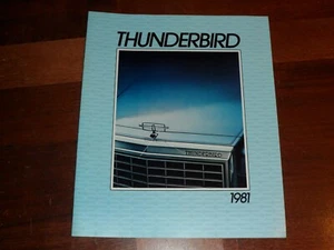 Original 1981 Ford Thunderbird T-Bird New Car Dealer Sales Brochure - Picture 1 of 8