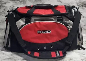 Ogio Duffel Bag. PERSONALIZED: ZEELAND DANCE. Red & Black. Padded Shoulder Strap - Picture 1 of 5