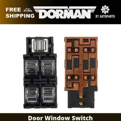 Interruptor de ventana de puerta dorman de 4 puertas delantero izquierdo 1981 para Lincoln Mark VI 1980-1983 Foto 1 de 4
