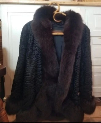 yves saint laurent fur coat - Image 1 of 4