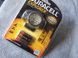 LED Stirnleuchte Duracell Explorer Stirnlampe Kopflampe inkl.3x AAA Batterien - Bild 1 von 2