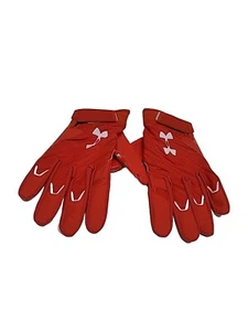 UNDER ARMOUR NFL TEAM ISSUED SPOTLIGHT ORANGE FOOTBALL GLOVES PE SIZE 3XL - Picture 1 of 8