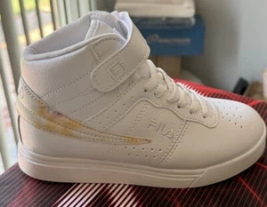 Fila Vulc 13 Tie Dye Flag Classic Kids White Lifestyle Sneakers Shoes Size 1.5 - Picture 1 of 6