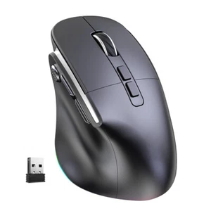 2400 DPI Wireless Gaming Bluetooth Ergonomic Mouse RGB LED for Computer Mouse PC - Picture 1 of 17
