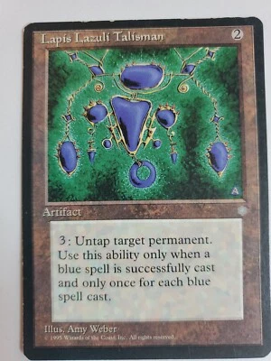 MTG Magic The Gathering Card Lapis Lazuli Talisman Artifact Ice Age - Image 1 of 2