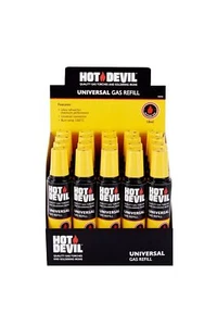 1PCHotdevil Butane Gas Refill Lighter Fuel Universal Tip 18ml Portable 1 bottles - Picture 1 of 2