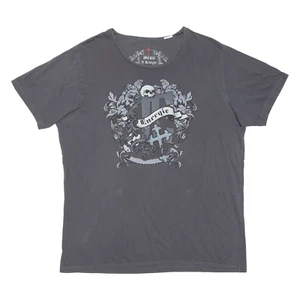 Skull Womens T-Shirt Grey XL - Picture 1 of 6