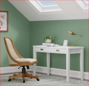 STONE AND BEAM MODERN HOME OFFICE WRITING DESK WHITE $ 135 vs $ 200 Retail !!! - Picture 1 of 5