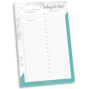 Bloom Daily Planners Planning Pad, 6" x 9", Timed Daily Pad, Mármol y Como Nuevo - Imagen 1 de 14