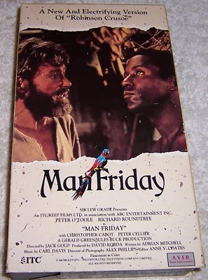 Man Friday VHS Video Christopher Cabot Peter Cellier Robinson Crusoe - Image 1 of 4