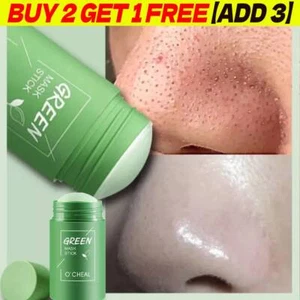 Maschera detergente argilla tè verde stick viso purificante profondo rimozione acne punti neri - Foto 1 di 16