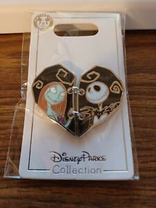 Disney JACK AND SALLEY HEART PIN NIGHTMARE BEFORE CHRISTMAS
