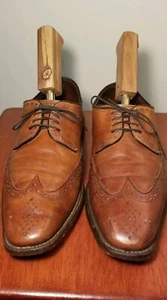 Allen Edmonds Mens Size 8 D Bel Air Tan Brown Oxfords Casual Shoes Made In USA  - Picture 1 of 8