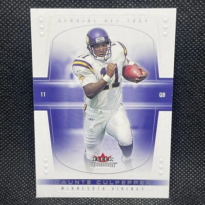 2004 Fleer Genuine Football Card #74 Daunte Culpepper  - Image 1 of 2