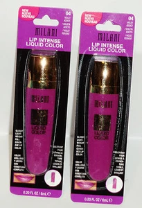 2 Milani Lip Intense Liquid Color Glossy Shine Full Coverage Lip Gloss VIOLET 04 - Picture 1 of 1