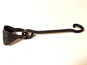 Antique Horse Oxen Harness Buggy Wagon Single Tree Cast Iron Forged Hook - Picture 1 of 9