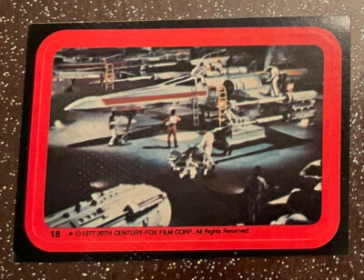1977 STAR WARS Sticker #18 - THE REBEL FLEET - Topps Series 2 - EX/MT.* - Image 1 of 3