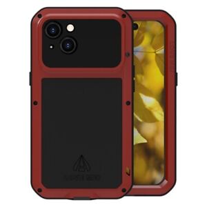 For iPhone 15 LOVE MEI Metal Shockproof Life Waterproof Dustproof Phone Case