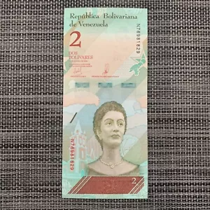 Parrot Note - Venezuela Bolivar Soberano 2018 2 Bolivars Banknote Currency - Picture 1 of 3
